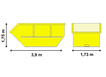 Absetzcontainer offen - 10 Kubik