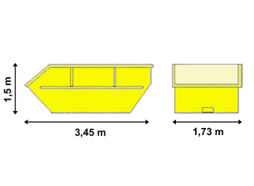 Absetzcontainer offen - 7 Kubik